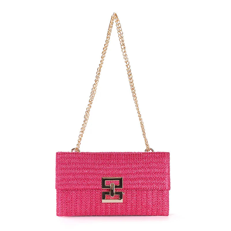 Juliette | Boho Raffia Clutch