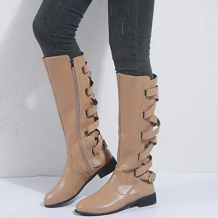 Roxanne - Back Buckled Riding Boots