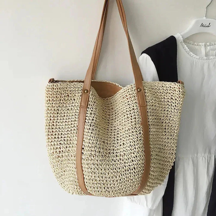Mila | Eco Straw Beach Tote