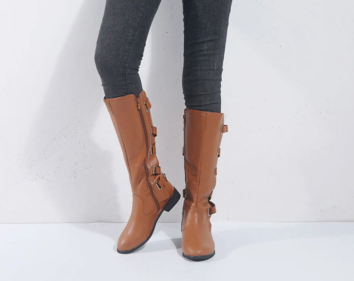 Roxanne - Back Buckled Riding Boots