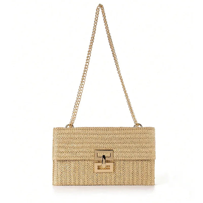 Juliette | Boho Raffia Clutch
