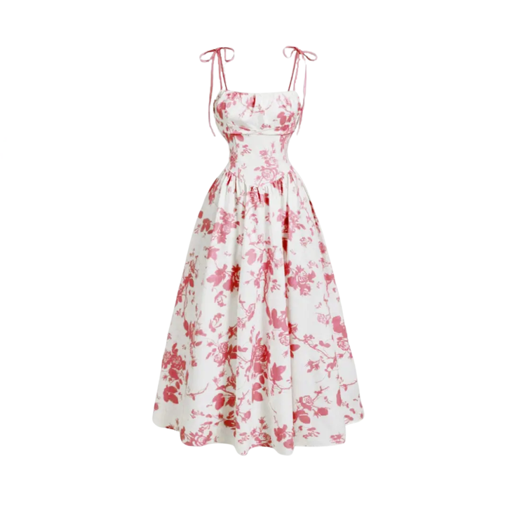 Rosalie | French Floral Tie-Shoulder Cami Dress