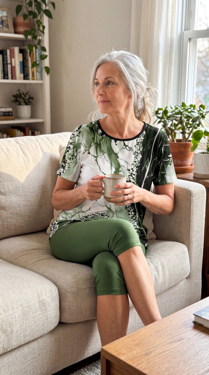 Eva | Botanical Print Stretch Set