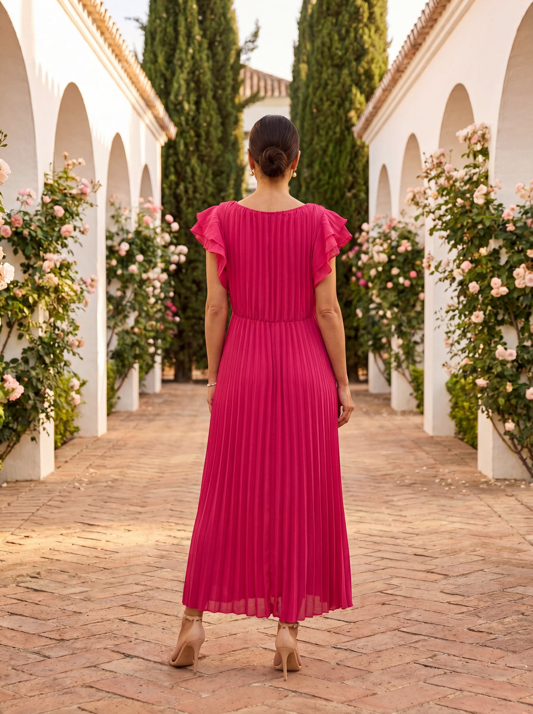 Harper | Pleated Gala Maxi Dress