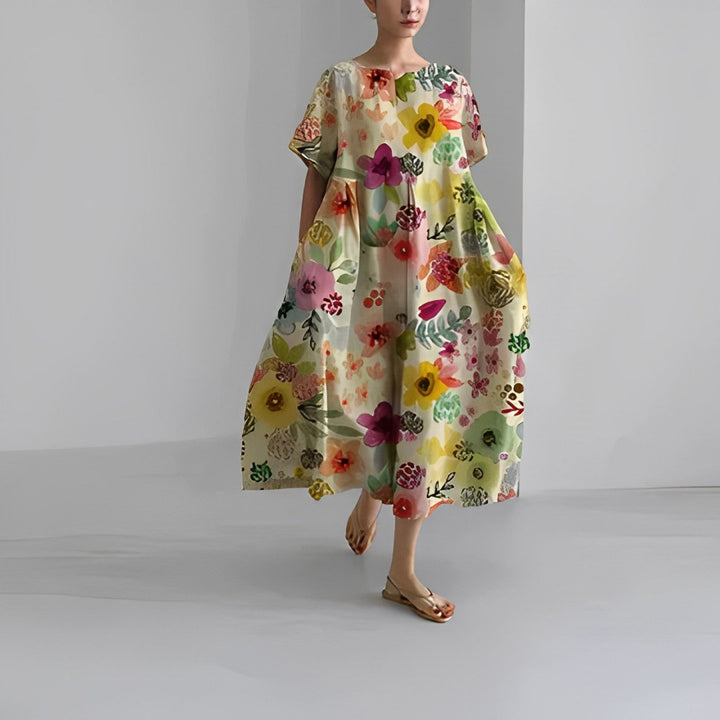 Britney | Boho Floral Spring Dress