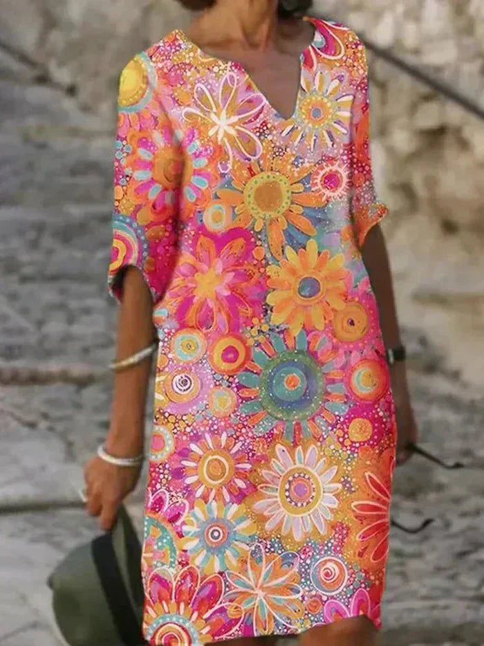 Anouk | Vibrant Floral Maxi Dress