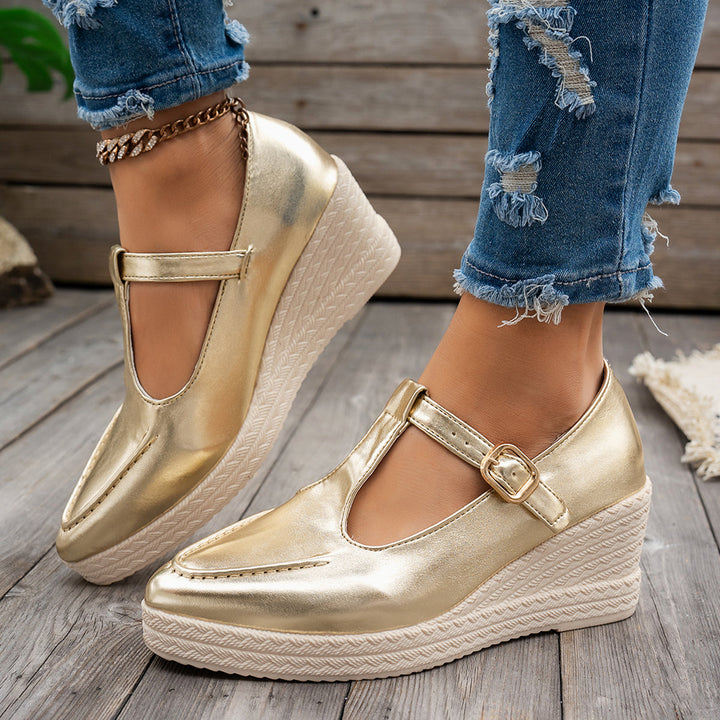 Vera | Round Wedge Heels