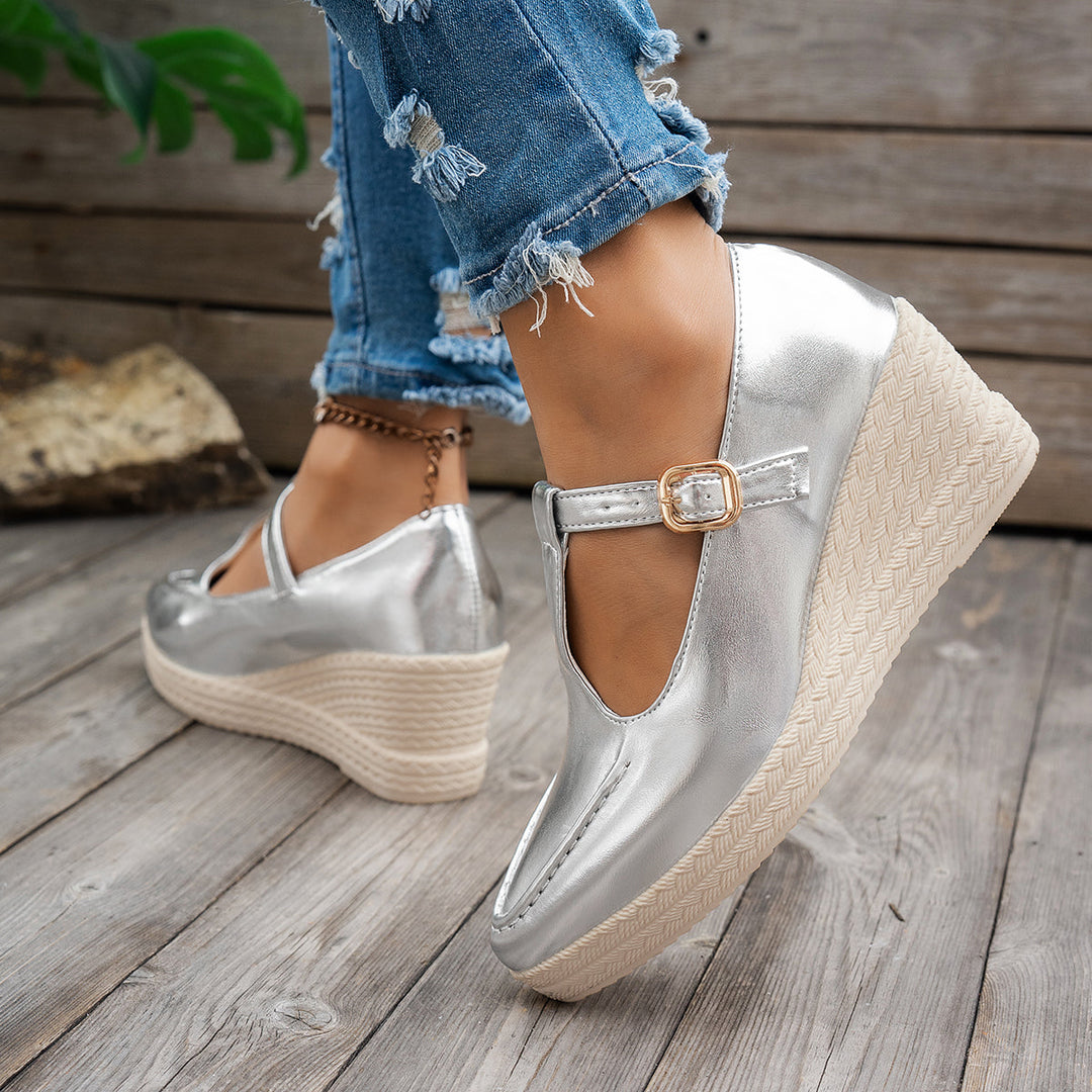 Vera | Round Wedge Heels