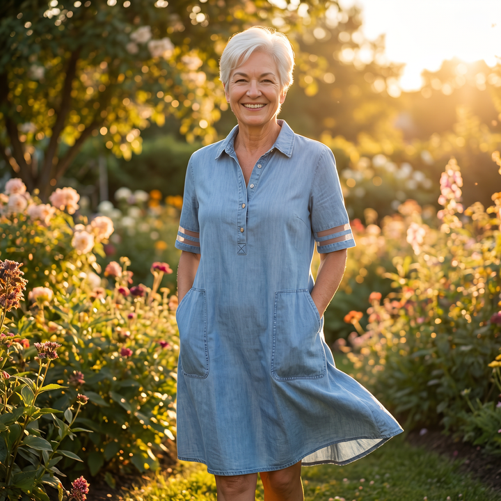 Jill | Mini Summer Denim-Look Dress