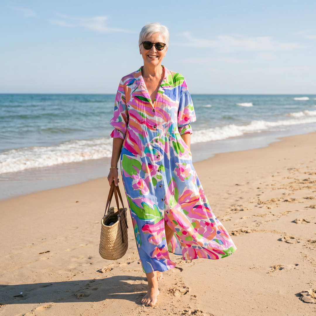 Lila | Radiant Bloom Maxi Dress