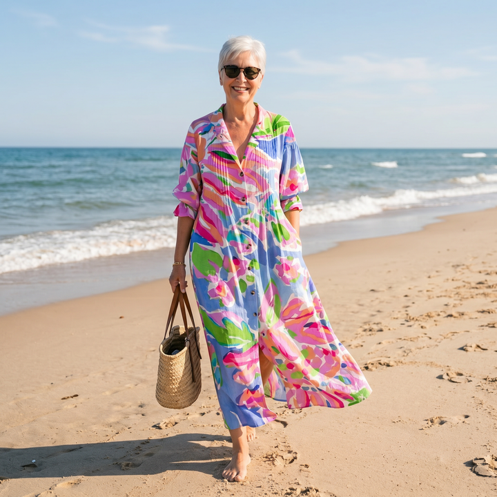 Lila | Radiant Bloom Maxi Dress