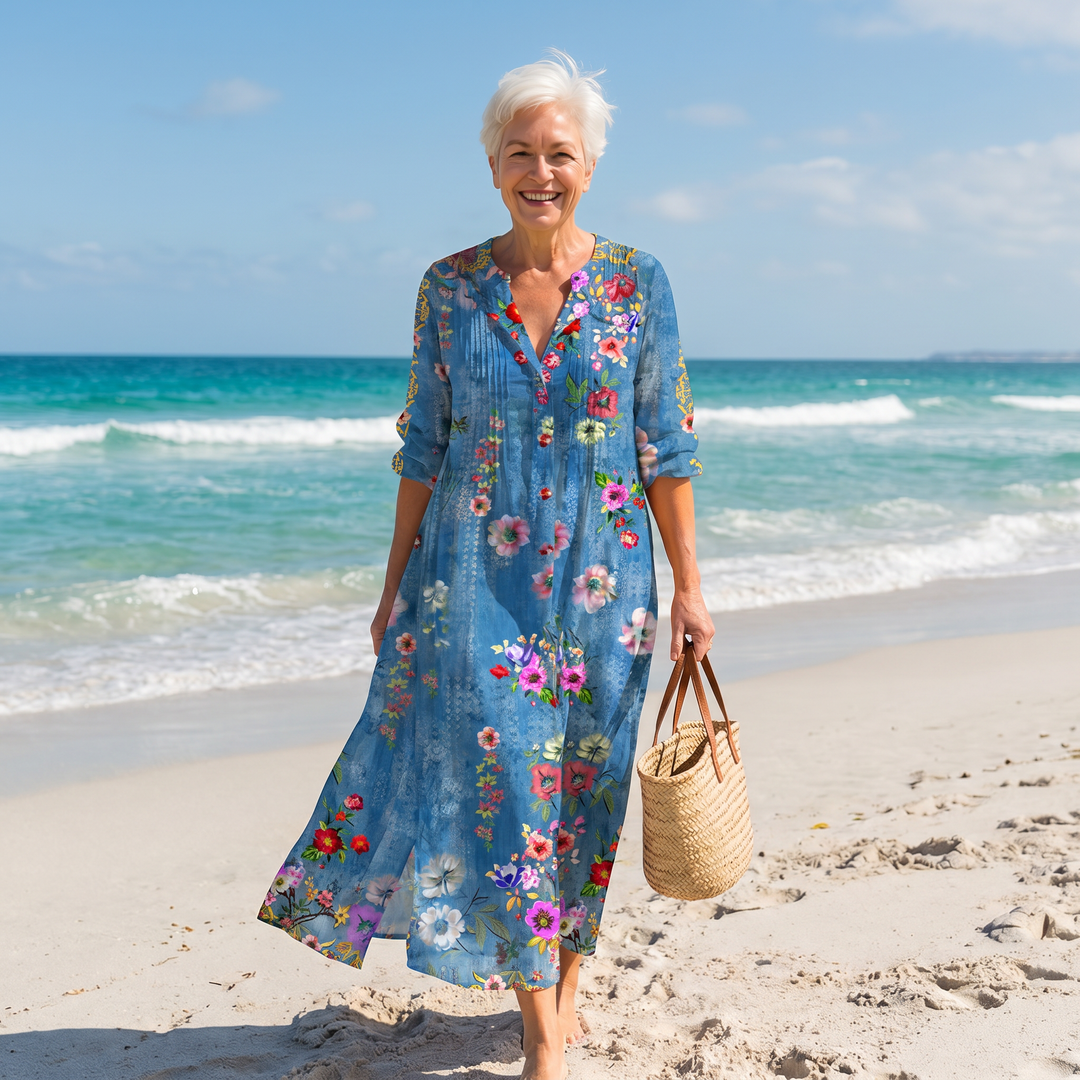 Lila | Radiant Bloom Maxi Dress