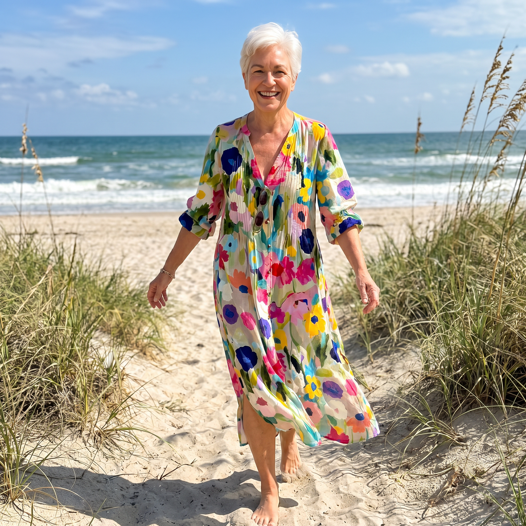Lila | Radiant Bloom Maxi Dress