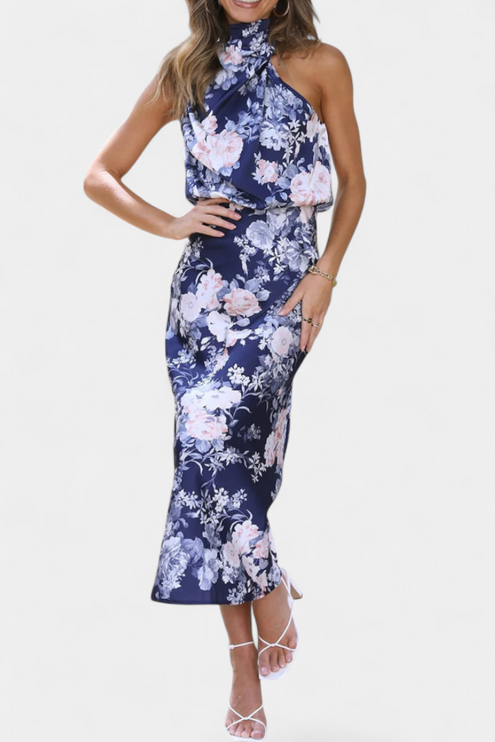 Lacey | Floral Halter Maxi Dress