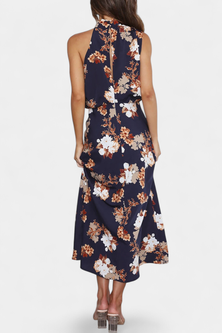 Lacey | Floral Halter Maxi Dress