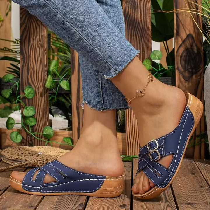 Kiara | Orthopedic Colorful Platform Slippers