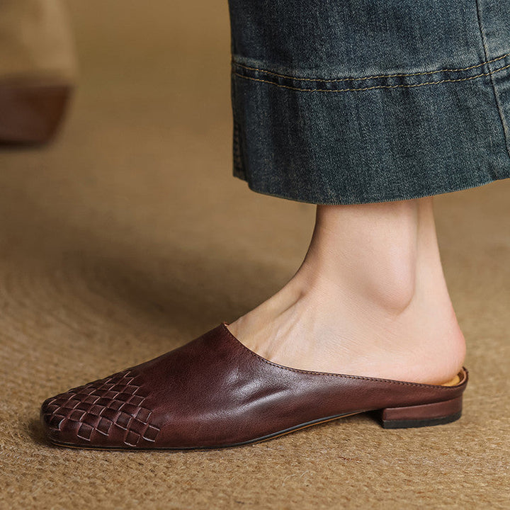 Viola | Genuine Leather Mules