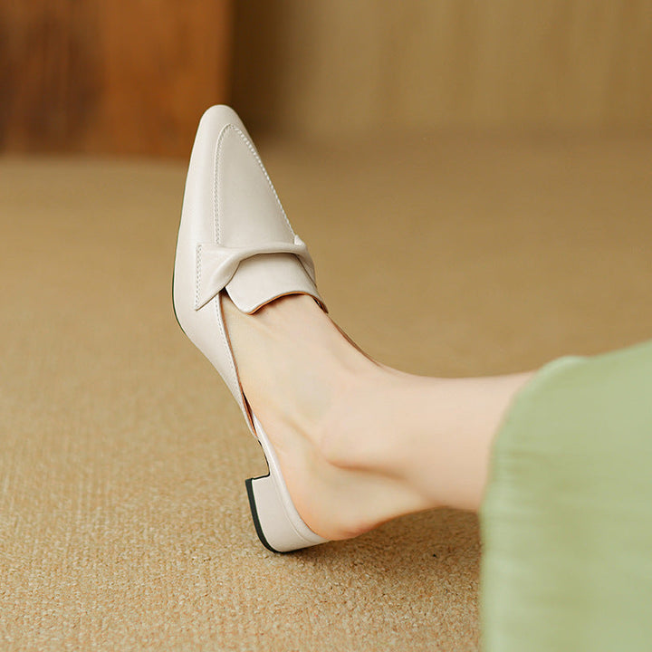 Marloe | Pointed Leather Mules