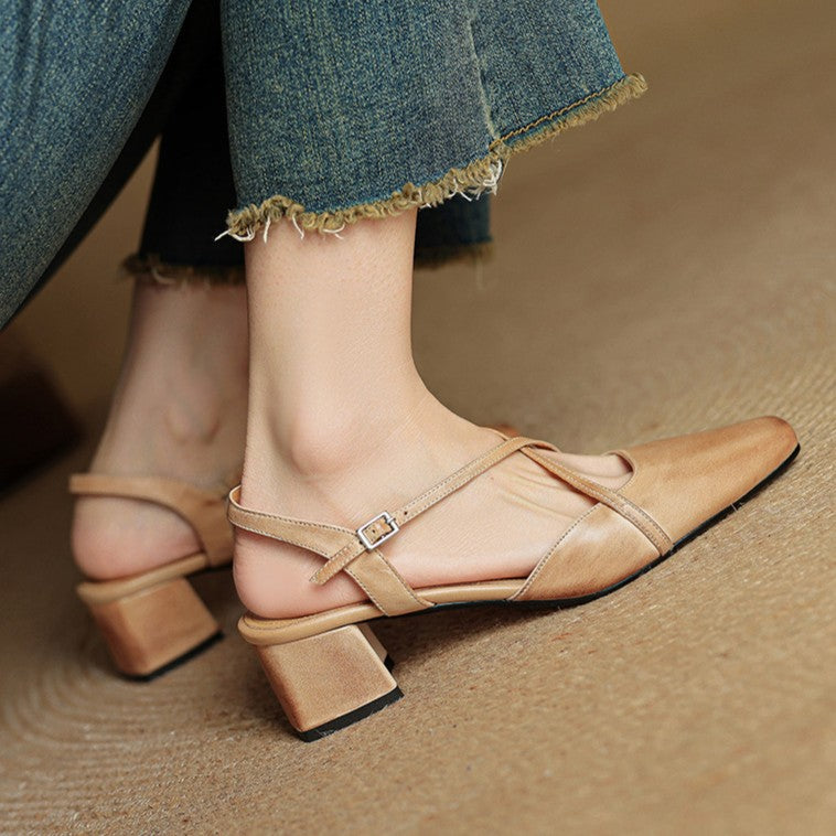 Valenne | Leather Heels