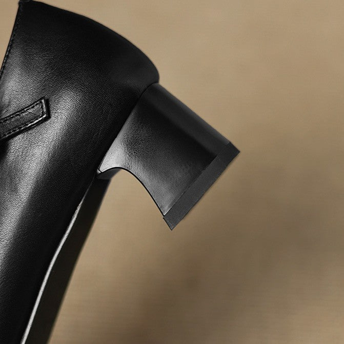 Marvane | Leather Kitten Heels