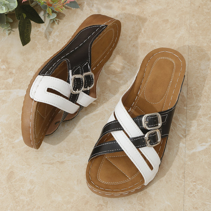 Kiara | Orthopedic Colorful Platform Slippers