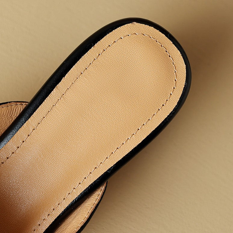Marloe | Pointed Leather Mules