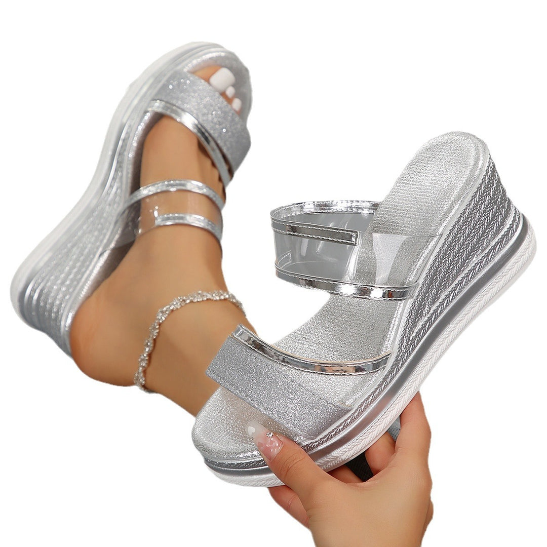 Isla | Orthopedic Shimmer Wedge Sandal