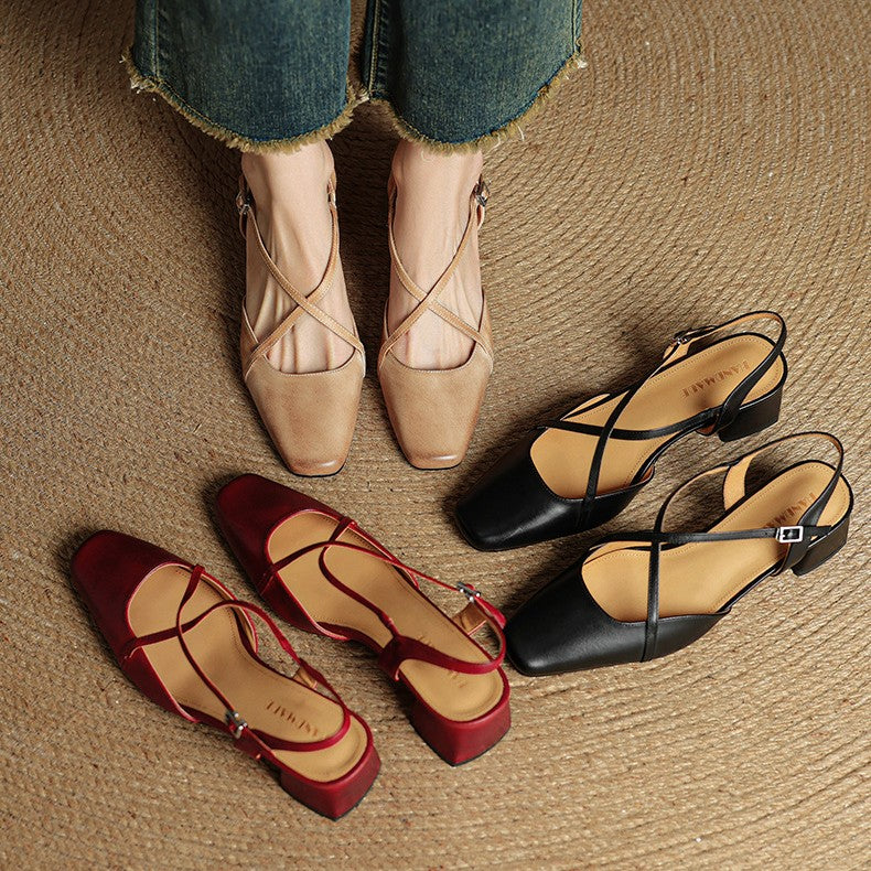 Valenne | Leather Heels