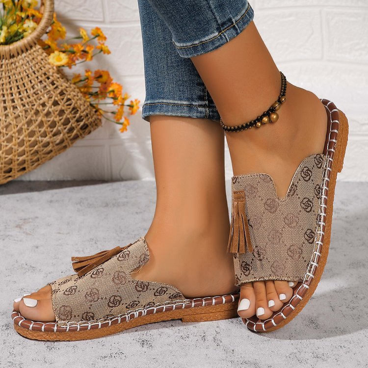 Juliette | Orthopedic Elegant Tassel Slippers