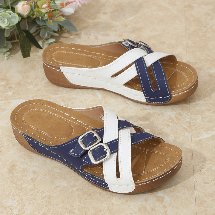 Kiara | Orthopedic Colorful Platform Slippers