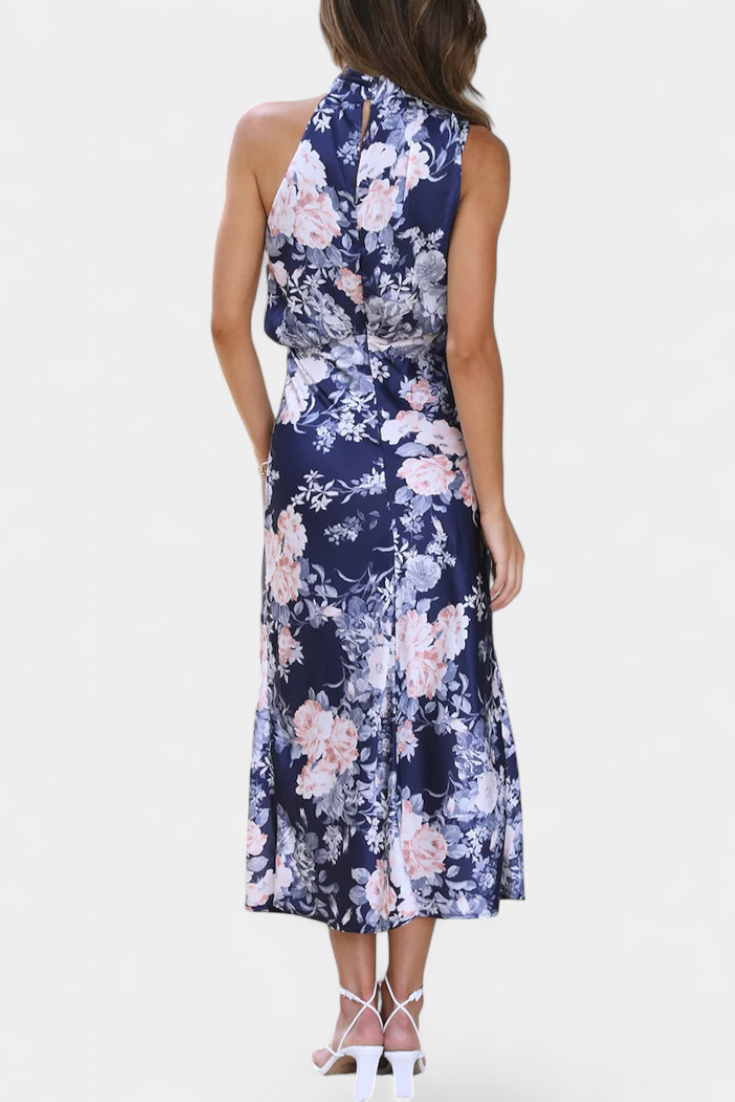 Lacey | Floral Halter Maxi Dress