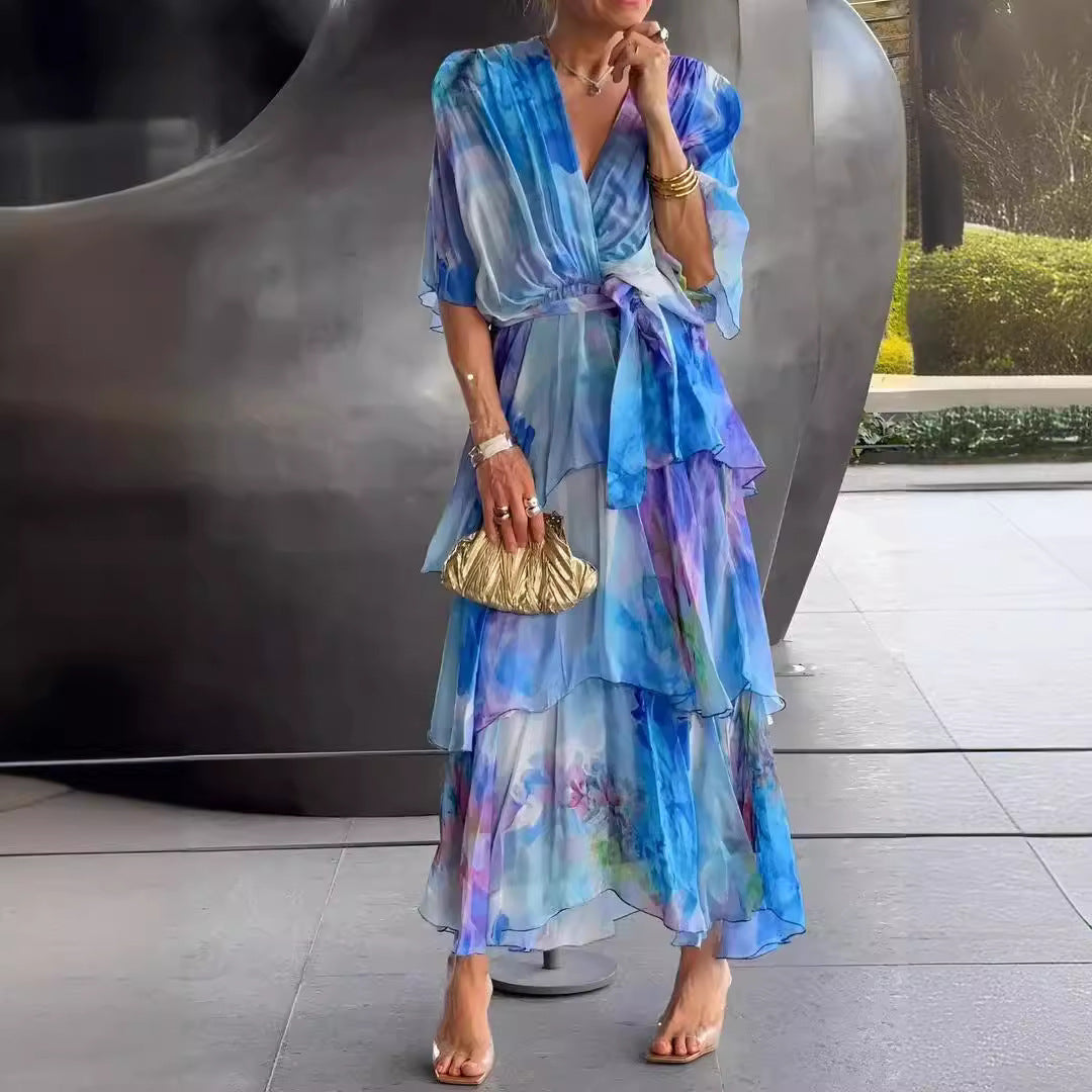 Aubrey | Layered Floral Sun Dress