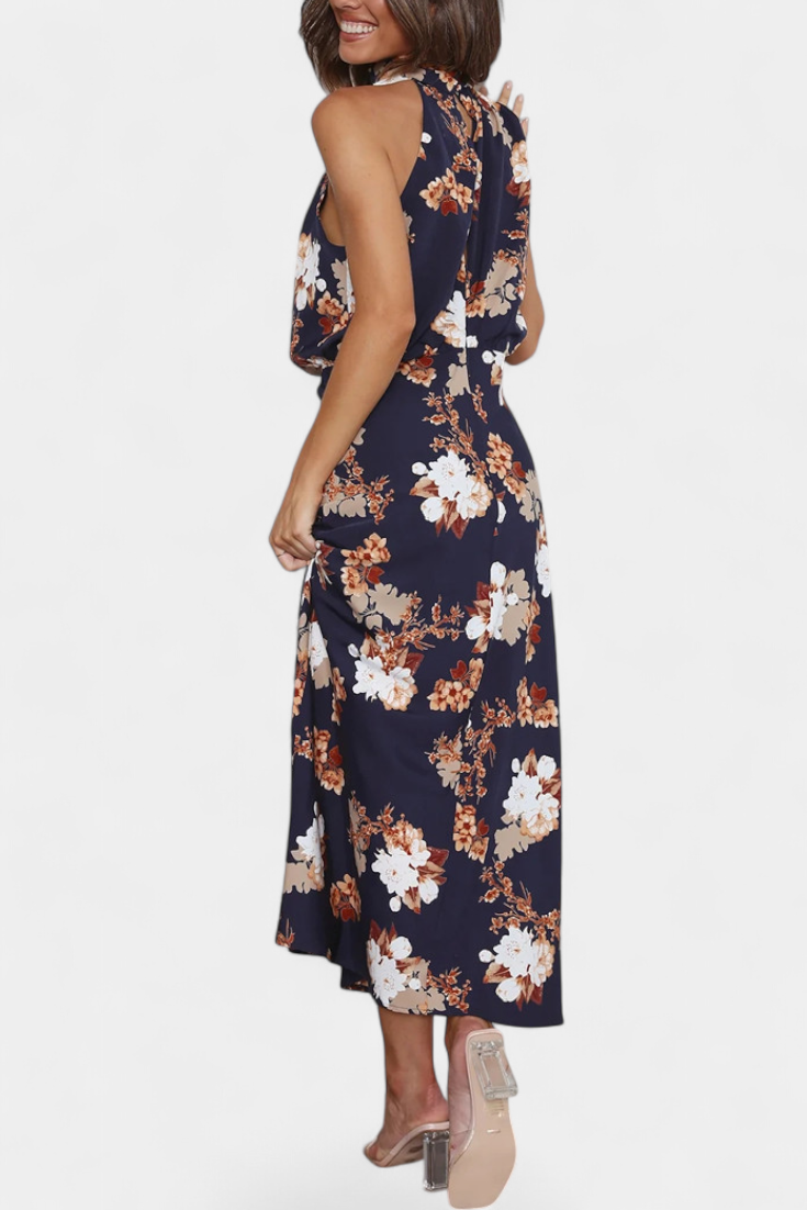 Lacey | Floral Halter Maxi Dress