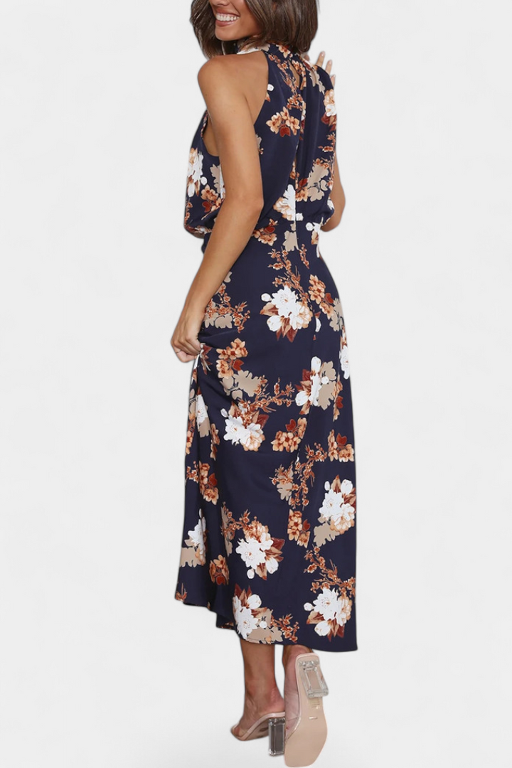 Lacey | Floral Halter Maxi Dress