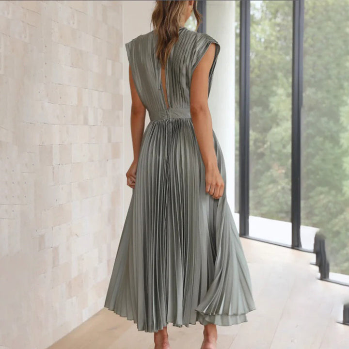 Genevieve | Timeless Pleated Midi Dress