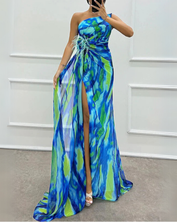 Cora | Vibrant Draped Dress