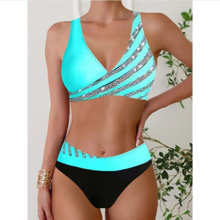Zoë | Printed Halter Neck Swimwear