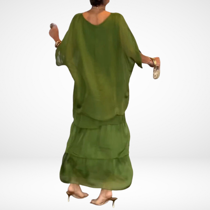 Hylda | Artistic Loose Maxi Dress