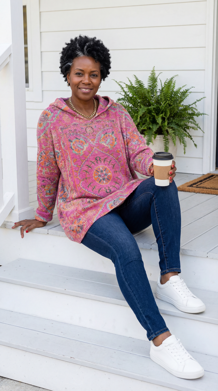 Seraphina | Retro Hooded Knit