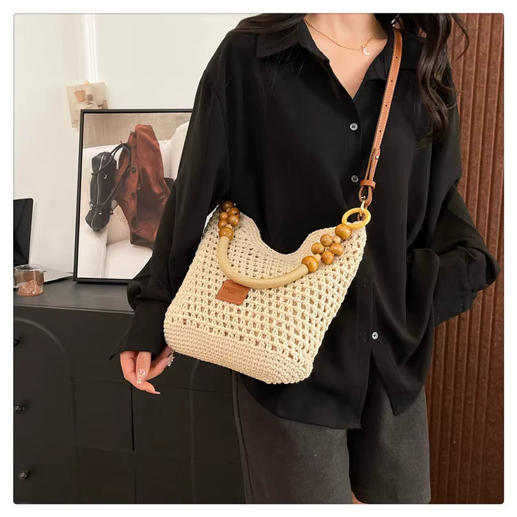 Petra | The Wooden Bead Shoulder Bag