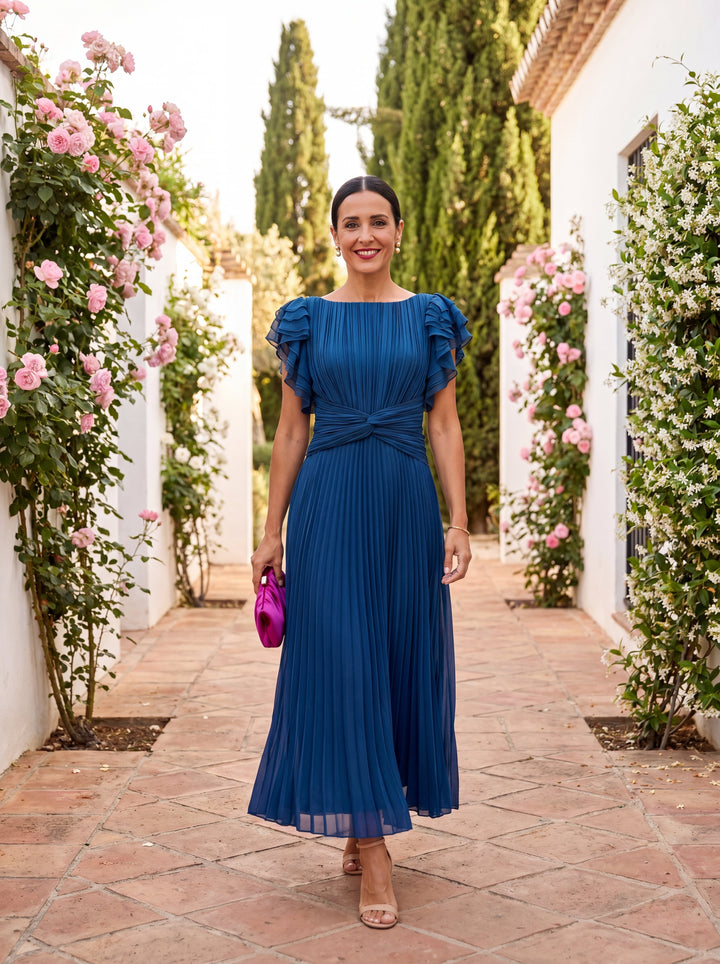 Harper | Pleated Gala Maxi Dress