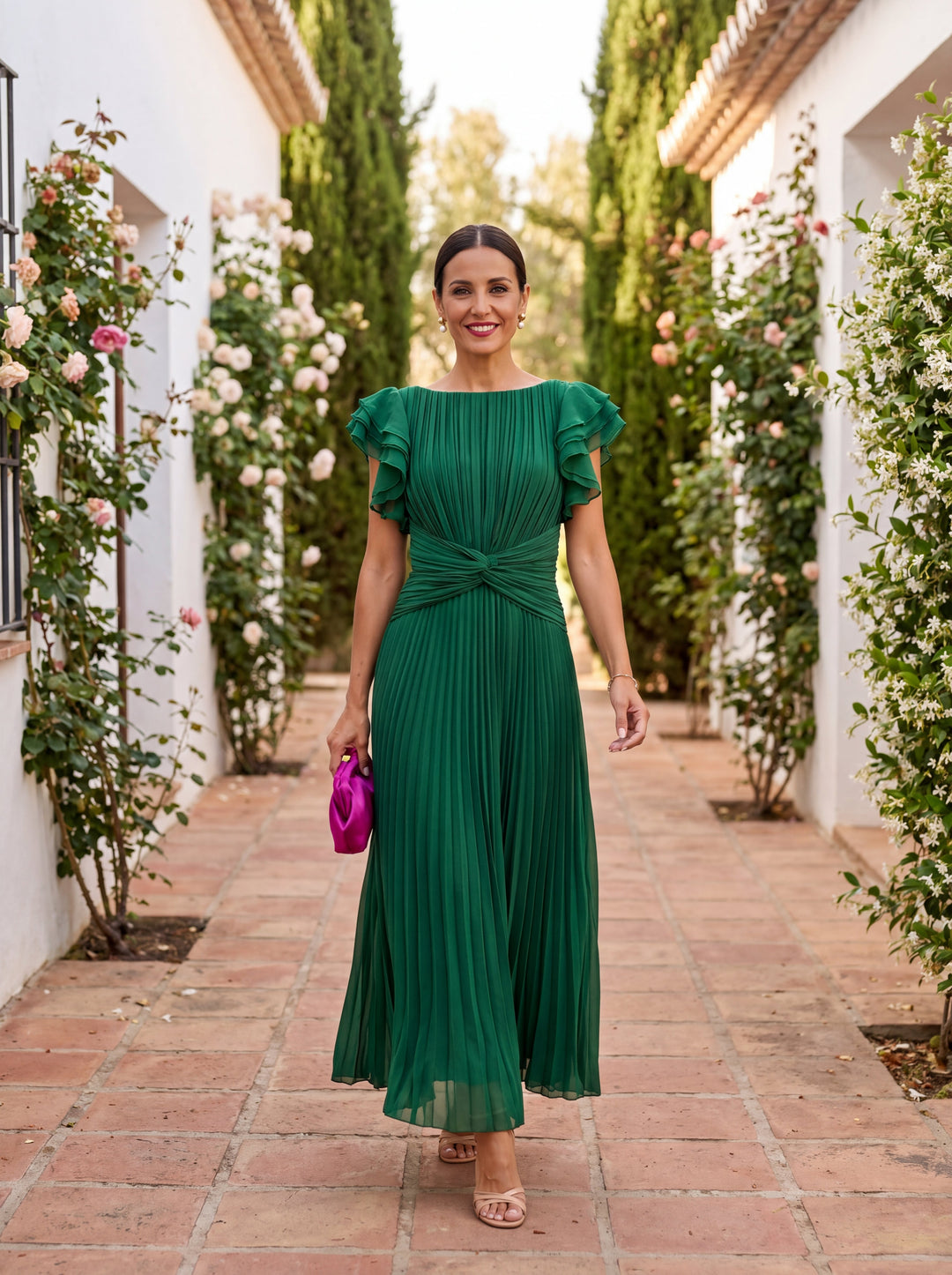 Harper | Pleated Gala Maxi Dress