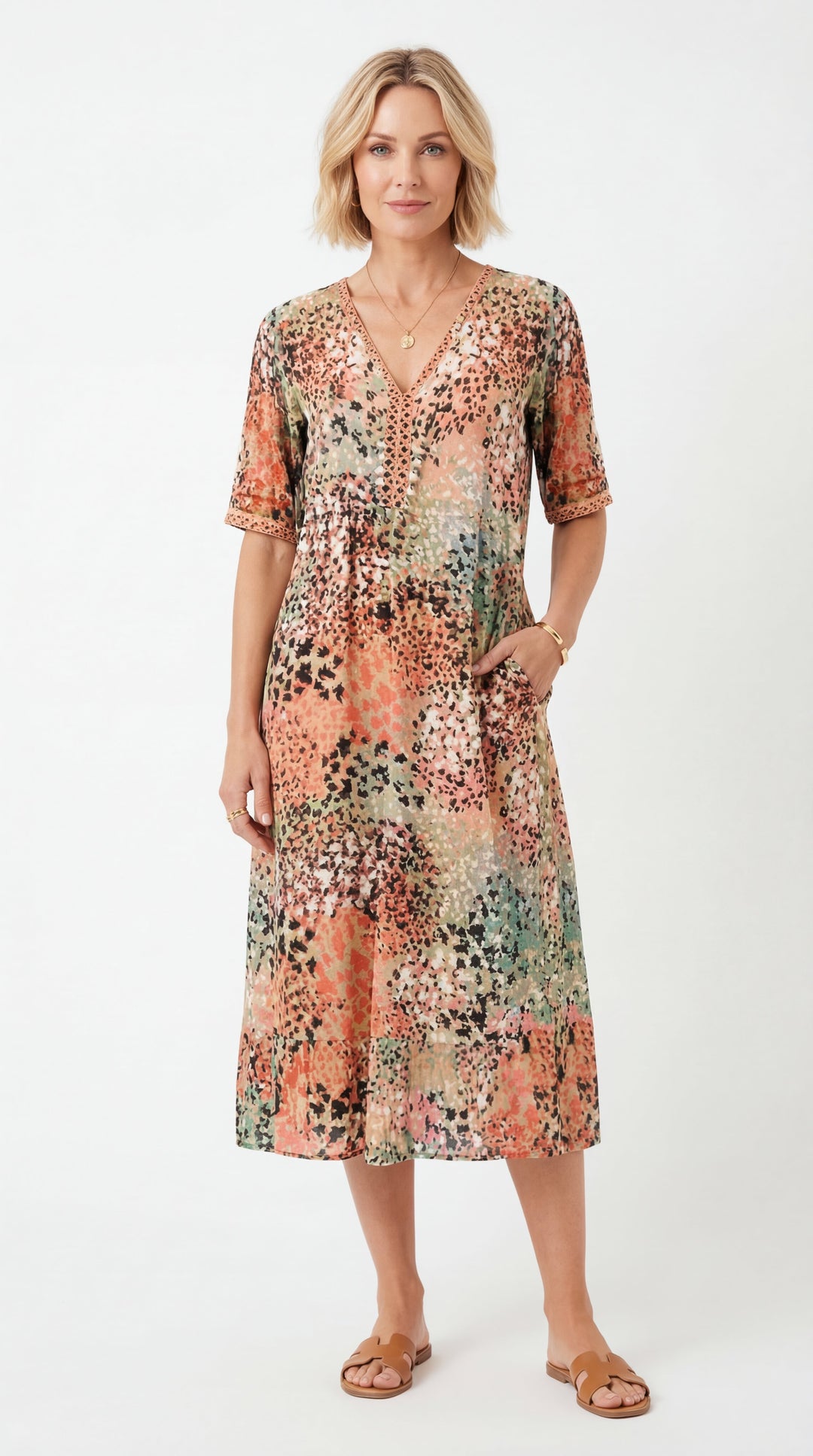 Lena | Lightweight V-Neck Dress