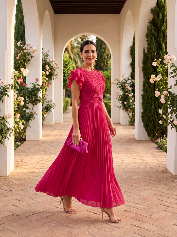 Harper | Pleated Gala Maxi Dress