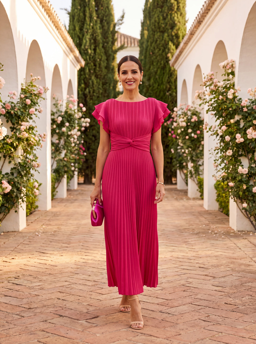 Harper | Pleated Gala Maxi Dress