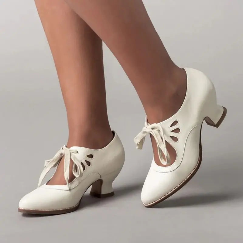 Angela | Orthopedic Leather Heeled Sandals