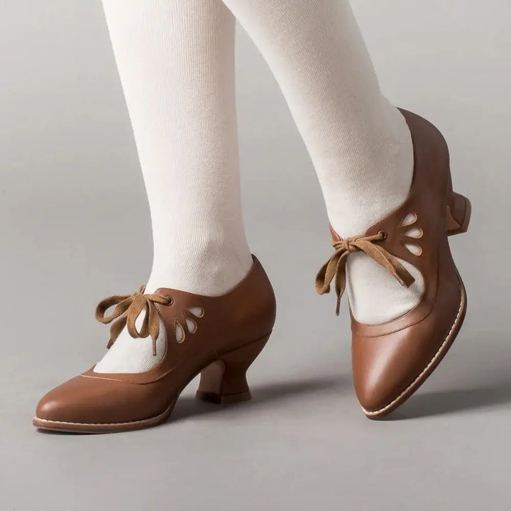 Angela | Orthopedic Leather Heeled Sandals