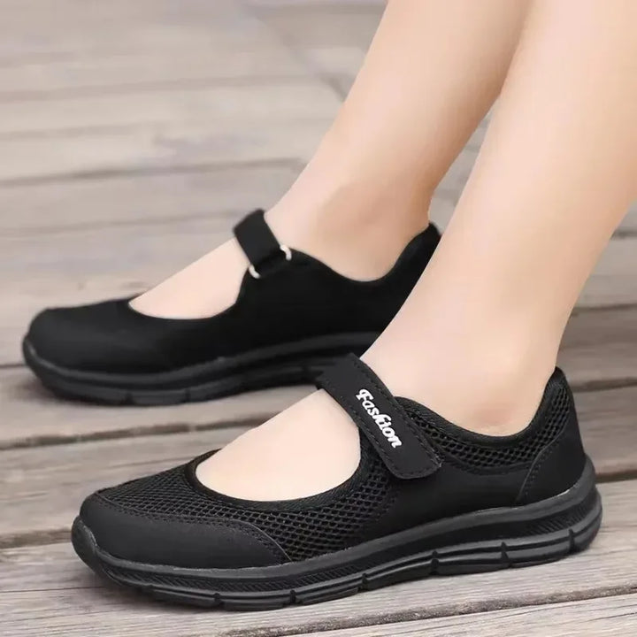 Women Breathable Vulcanized Shoes Sneakers Fashion Women Breathable Mesh Casual Walking Shoes Work Shoes