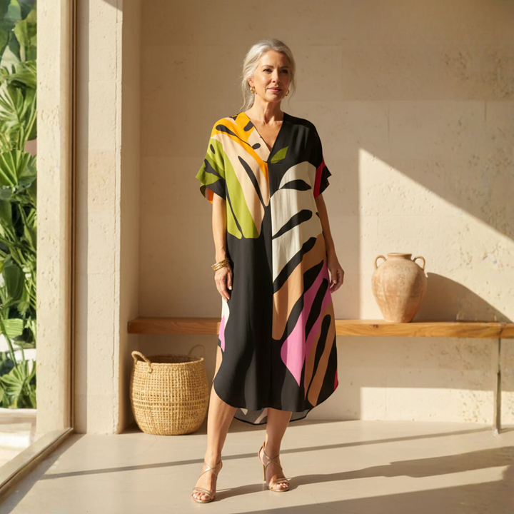 Rianna - Abstract Print Dress