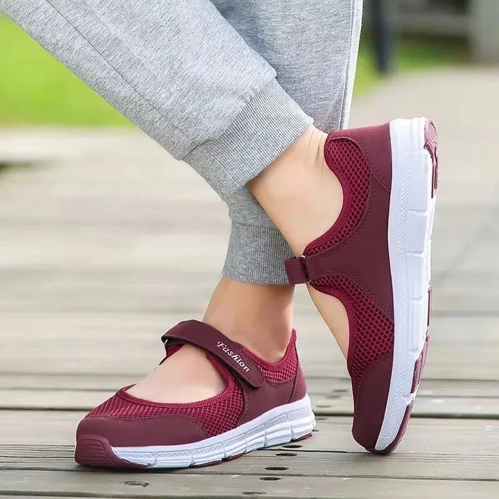 Women Breathable Vulcanized Shoes Sneakers Fashion Women Breathable Mesh Casual Walking Shoes Work Shoes
